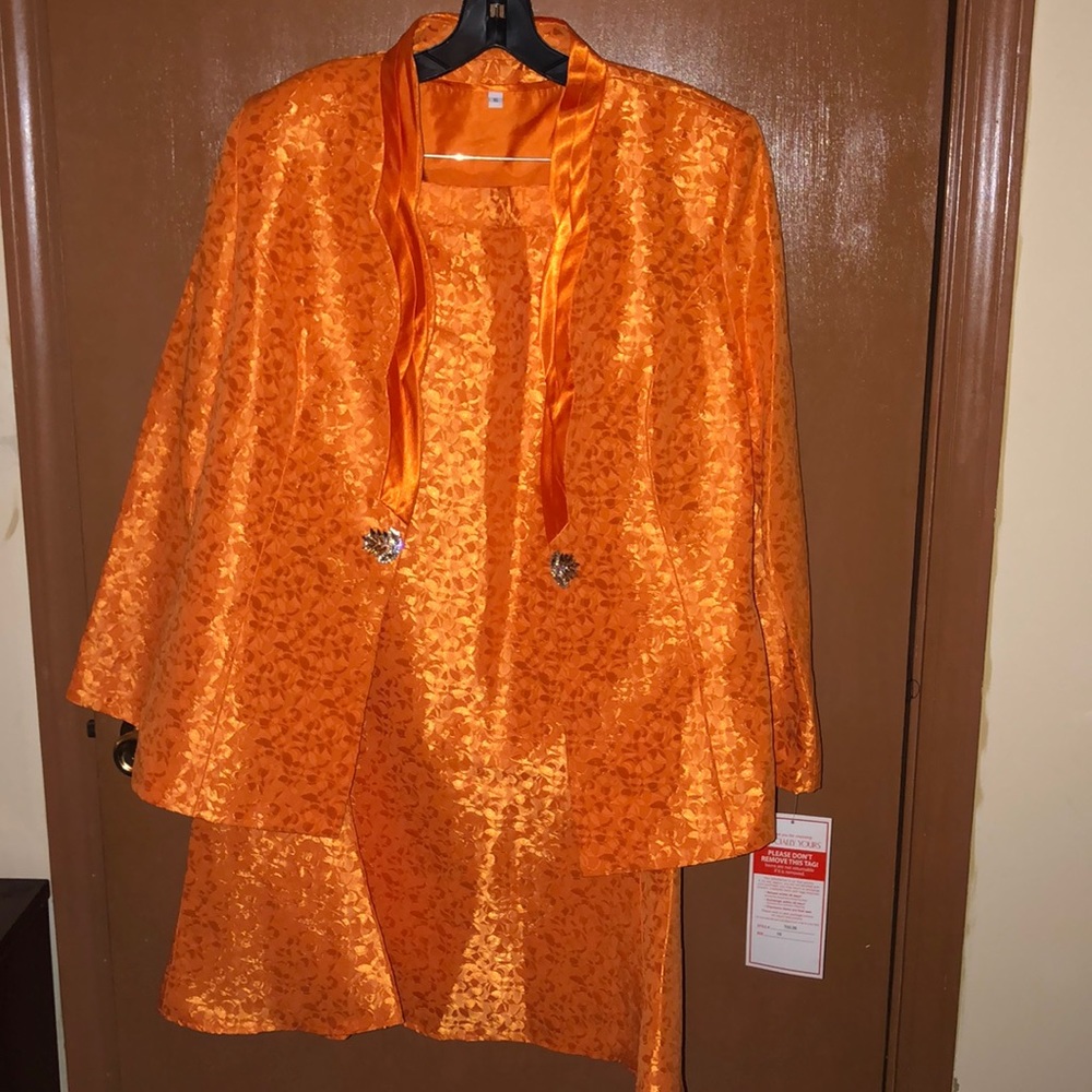Orange Three Piece Suit